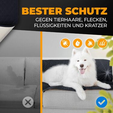 Водонепроникний килимок для собак SympaTierisch - захист дивану та ліжка - великий розмір (205 x 160 см)