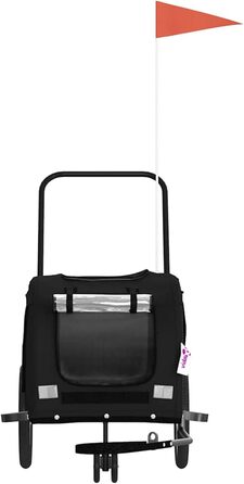 Фаркоп-причіп для собак Gecheer: міцний, з тканини Oxford та дахом з ПВХ, для безпечних та комфортних поїздок з домашніми тваринами