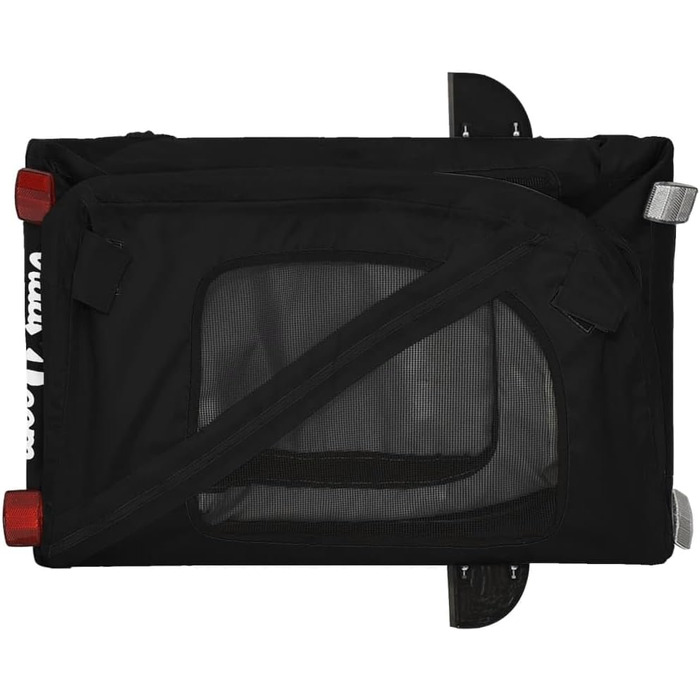 Причіп для велосипеда для собак, чорний, Oxford-Gewebe та залізо, LH50939