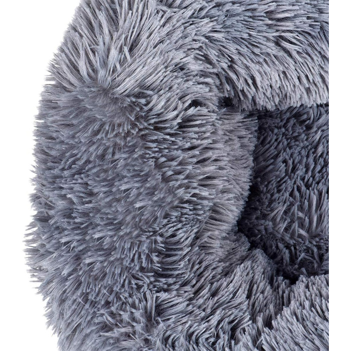 Квіткове ліжко для котів Queta: м'яке, зручне ліжко для котів та маленьких собак (50 см, сірий)