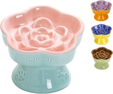 Антишвидкісний миска для собак, миска для котів та маленьких собак, керамічна миска (Морінгблюте)