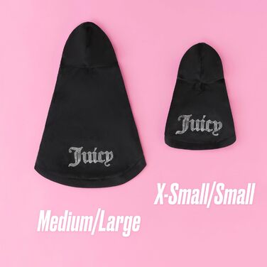 Світшот Juicy Couture Bling Velours для домашніх тварин – Рожевий – Розмір XS/S (0,9–3,2 kg) – для собак та котів, Розмір M/L (7-12 lbs.)