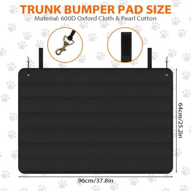 Захисна килимок у багажник для автомобіля Flintronic, 96 x 64 см, складаний, універсальний, для захисту від ударів, підходить для авто, SUV та мінівенів