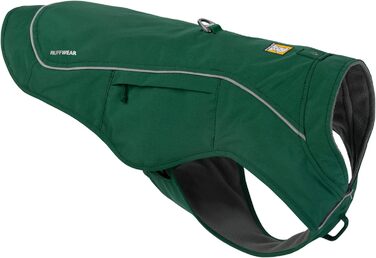 RUFFWEAR Overcoat Fuse – комбінований утеплений жилет і шлея для собак, з флісовою підкладкою, розмір S, зелений