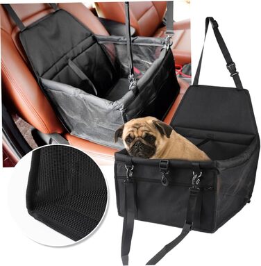 Автомобільний лежак для тварин Hanabass: переноска для собак та котів з дихаючою сіткою та регульованим ременем