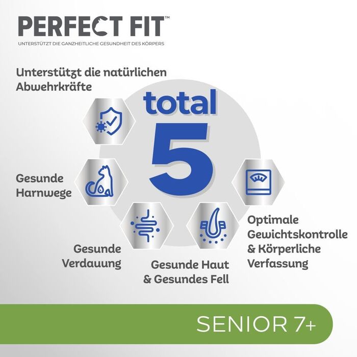 Сухий корм для літніх котів PERFECT FIT Senior 7+, курка, 7 кг