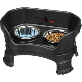 Автогодівниця для домашніх тварин NEATER PET BRANDS Feeder-Deluxe з подовжувачами ніжок, маленька, чорна
