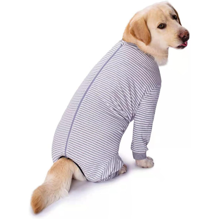 Комбінезон для собак Yeapeeto, 6XL, сірий: для відпочинку, захисту від алергії, випадання шерсті, запобігання лизання ран, альтернатива конусу