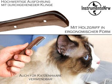 Набір для грумінгу собак 4 в 1: машинка для стрижки, щітка для підшерстя, триммінгові гребені, видалення ковтунів. З нержавіючої сталі з дерев'яною ручкою