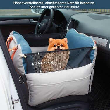 Автокрісло для собак Ownpets: зручне та безпечне автоліжко для маленьких та середніх собак, водонепроникне та стійке до подряпин