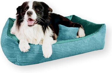М'яке ліжко для собак та котів 4L Textil Molly, 60x40 см, блакитне (60x40x15 см)