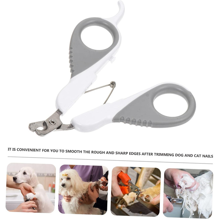Кліпер для обрізання кігтів домашніх тварин BESPORTBLE - 2 шт. Ефективний інструмент для собак та котів. Ергономічний, портативний, для точного обрізання.