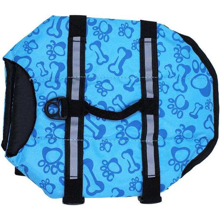 Жилет для собак Snik-S: блакитний, з регульованим ремінним кріпленням та світловідбиваючими смугами