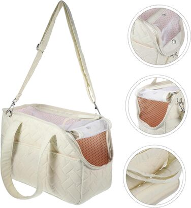 Переносна сумка-переноска для тварин Toyvian: дихаюча сумка для собак і котів, для подорожей, з великою кишенею для зберігання