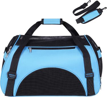 Транспортна сумка для котів та собак, складана, з регульованим плечовим ременем, для подорожей в автомобілі