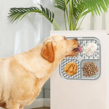 Килимок для собак з присосками, 2 шт. (бежевий + сірий) - для грумінгу, тренувань та купання