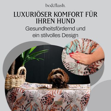 М'яке ліжко для собак Boise 'Roy' - зручне диванчик для маленьких та великих собак. Дизайн, який можна прати, з антиковзким покриттям. Розмір M, Erdem.