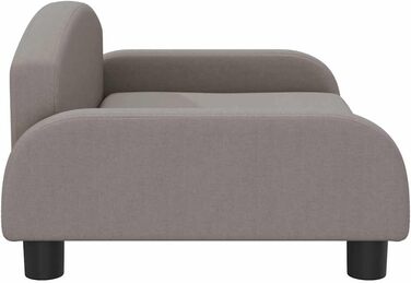 Крісло-ліжко для собак, м'яке ліжко для тварин, диванчик для маленьких собак та котів, тканина, 70 x 45 x 30 см, пудровий