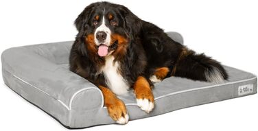 Ліжко для собак PetFusion BetterLounge XL з меморі-піни, водонепроникне, знімний чохол, 112×86×19 см