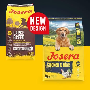 Сухий корм Josera Optiness для дорослих собак великих порід з куркою та рисом, 12.5 кг