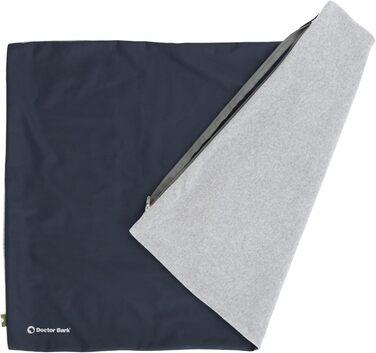 М'яке ліжко для собак великих порід Doctor Bark GreenLabel, XL, зелене/короїдний синій, легко миється