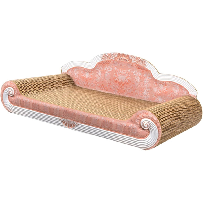 LOVIVER Картонне дряпальня для котів, іграшка, рожева - міцне дряпальня-диванчик для котів