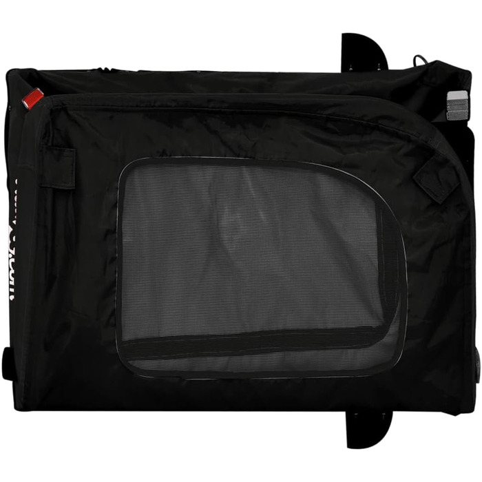 Фургон для собак VidaXL, чорний, 45 кг, 125 x 64 x 66 см