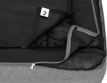 Крісло-ліжко для собак XL, 100x66 см, темно-сірий колір, EKOLEIN