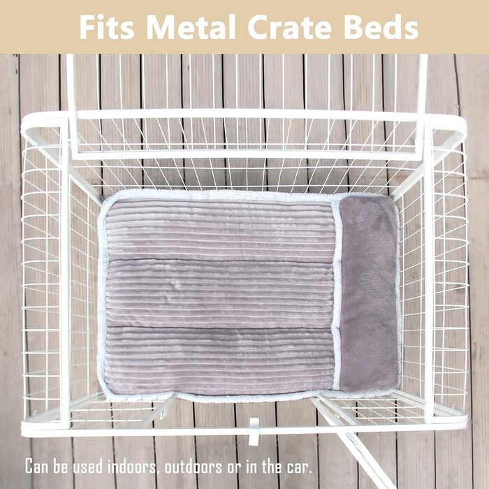 Крісло-ліжко для собак великих та середніх порід, м'яке лежанка для собак, сіре, 91 x 58 x 7.6 см