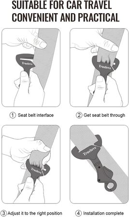 Автомобільний затискач для собак: надійний ремінь безпеки для собак та котів, чорний
