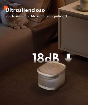 Фонтанчик для котів Homerunpet: тихий, 2.5л, бездротовий, з професійним фільтром, миється у посудомийній машині