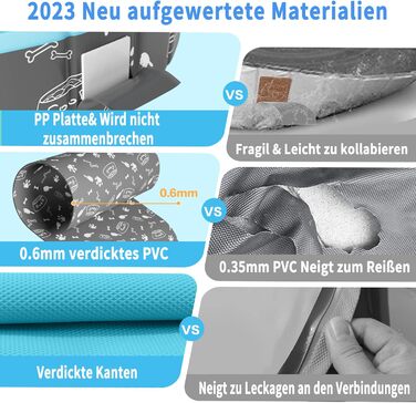 Надувний басейн для собак великих та маленьких порід, 80/120/160 см, складаний, портативний, екологічний PVC, форма кістки, розмір 160x30 см