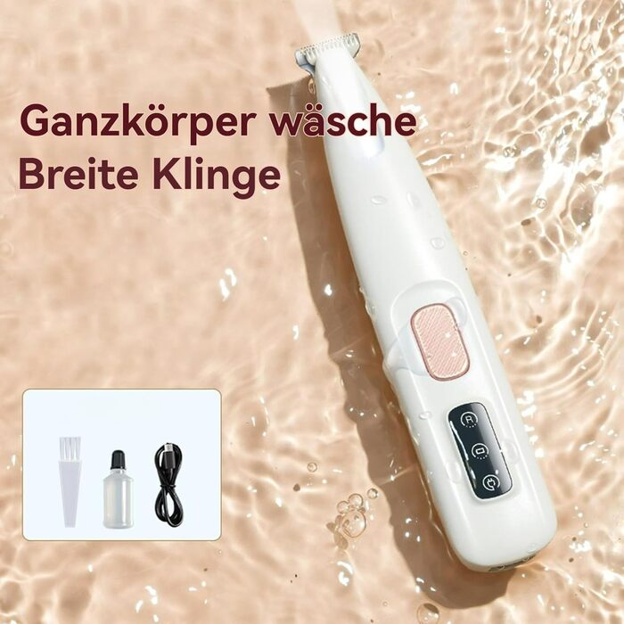 Триммер для собак Yagerod: тиха машинка для догляду за чутливими подушечками лап з LED-підсвічуванням, USB, водонепроникна