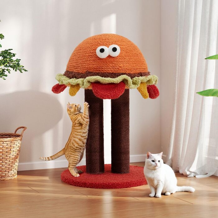 Котячий будиночок-кратцбаум Erinnyees, 47 см: милий, функціональний, з сизалевого мотузка для котів