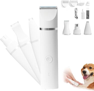 Триммер для собак Dr. Pfoten Multitrim Pro: 4-в-1, тихий, з 4 насадками