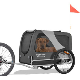 DOGGYHUT® Преміум XL велопричіп для собак до 45 кг, причіп для великих собак, модель 80103
