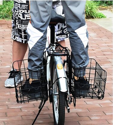 Складаний велосипедний кошик - навісний багажник для велосипеда, чорний, вантажопідйомність 25 кг