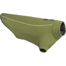 Куртка для собак RUFFWEAR Climate Changer, теплий флісовий плащ із поліестеровими рукавами для холодної погоди, зелений, XXS