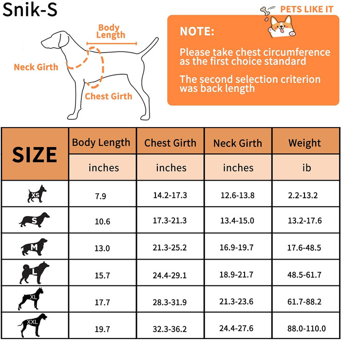 Світшот для собак Snik-S: жилет для плавання з регульованим ремінцем, для собак з короткою мордою (Мопс, Бульдог, Бультер'єр, Чихуахуа), помаранчевий, Medium