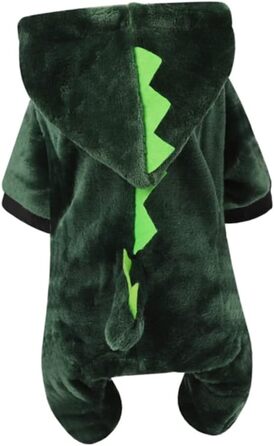 Костюм для собак - динозавр (3 шт.) FRCOLOR, теплий матеріал, для фотосесій та свят