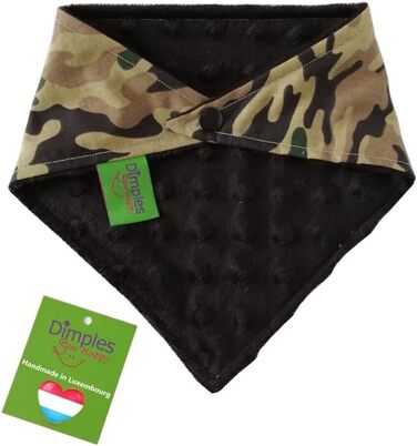 Бандана для собак Dimples камуфляжна, для малих, середніх і великих собак та котів, ручна робота, 45 см – аксесуар, подарунок власнику
