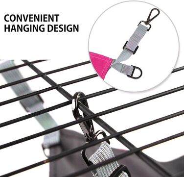 Гамак-ліжко для котів NuoYo, рожевий, 56x42 см, водонепроникний, з коротким плюшем