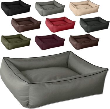 Лежак для собак BedDog MAX XXL, знімний чохол, сірий, для великих порід