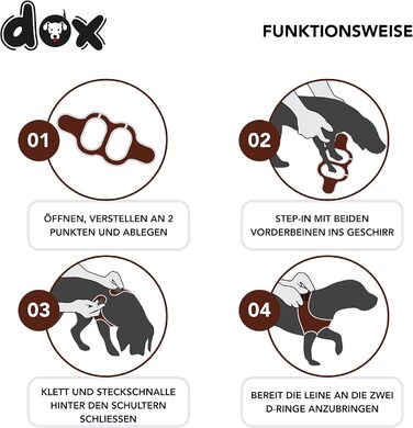 Шлейка для собак DDOXX Airmesh з відбиваючими елементами - регульована, для цуценят та собак всіх розмірів, зелена (обхват грудей 48-55 см)