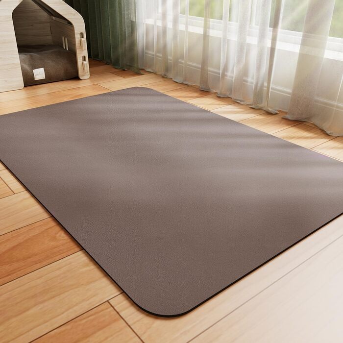 Килимок для годування домашніх тварин HotLive: вбираючий, для собак та котів, захист від бруду та води, 30x48 см (45x60 см), коричневий