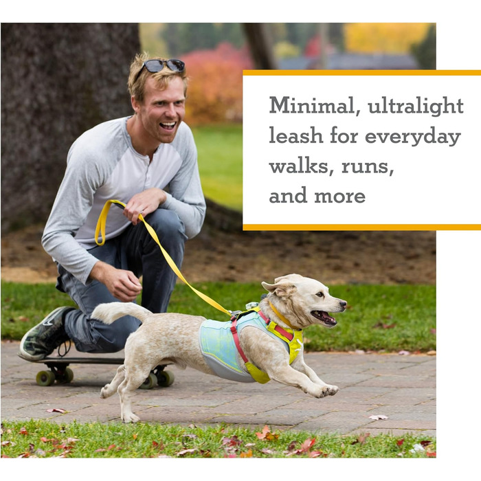 Повідок для собак RUFFWEAR Hi & Light, міцний, з інтегрованою кишенею, Crux-Clip, компактний, сірий Basalt Grey
