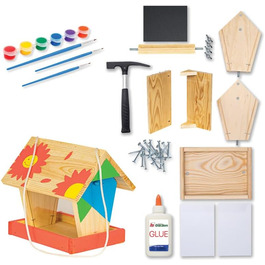 ITA DIY годівниця для птахів з набору для збирання та розмальовування FlybyFeeder - Комплект для рукоділля для дітей