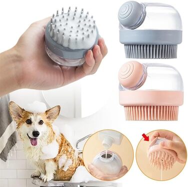 Щітка для догляду за шерстю котів та собак, для довгошерстих котів, щітка-гребінець, для видалення шерсті, масаж, рожева