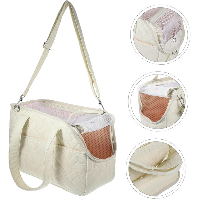 Переносна сумка-переноска для тварин Toyvian: дихаюча сумка для собак і котів, для подорожей, з великою кишенею для зберігання