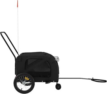 Фаркоп-причіп для собак Gecheer: міцний, з тканини Oxford та дахом з ПВХ, для безпечних та комфортних поїздок з домашніми тваринами